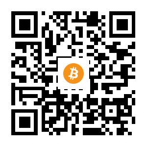 bitcoin:1BQkFYn3CVRtG99P99XWyu8CvqHfeFaLNw black Bitcoin QR code