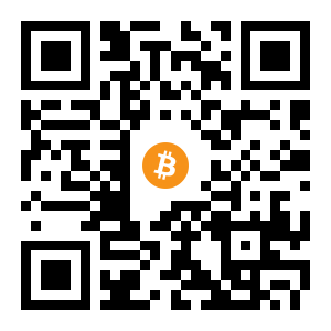bitcoin:1BQqgopWpRVXErqtAKbZwx3CC4s5m85xpF black Bitcoin QR code