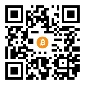 bitcoin:1BSFCc1eAXfFMzAvB3pnjGNhojYm6MFKXQ black Bitcoin QR code
