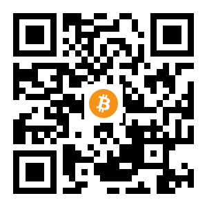 bitcoin:1BSdaBMhKdfDGJh4QYNhjBp7ENfJhqRUaD black Bitcoin QR code