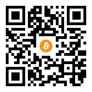 bitcoin:1BSfPSeP3t9FWLDin3LmbiJLho1puCo9nD black Bitcoin QR code