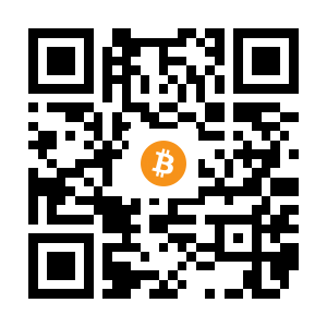 bitcoin:1BSxwpaVAHrFy7yZXXcveFo1aPf3gPN6ry black Bitcoin QR code