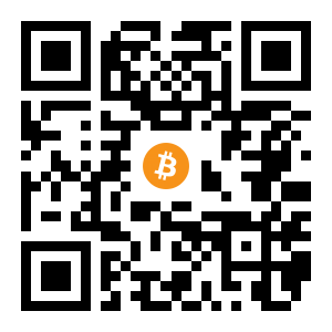 bitcoin:1BTBBEhNEqPLrMYmz5GLT2zWhCUj5WQR8s black Bitcoin QR code