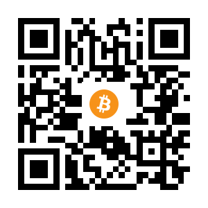 bitcoin:1BTCBVGMhFqVSDZHoUmjg2mvVEwyPDJJ8N black Bitcoin QR code