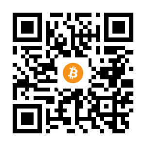 bitcoin:1BTFtjM45jcAEDQ5CTY8UnAE23GnJuKGSh black Bitcoin QR code