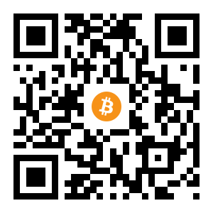 bitcoin:1BTNPFMiY5qUwFBre74NiQn8aTNyUV4YeL black Bitcoin QR code