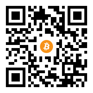 bitcoin:1BUJceiYjNtjs5MCVpRpsqw2wgXDFitLU4 black Bitcoin QR code