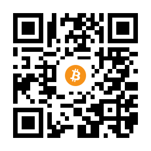 bitcoin:1BV59rytWpX5qsB7w3FCh586aM5dGNHoRM black Bitcoin QR code