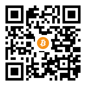 bitcoin:1BVWnGxfkKxwYfe645LRpH4zpFhpvj1dVd black Bitcoin QR code
