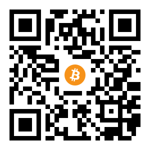 bitcoin:1BVr3X3jdJjNSBCBNEcwevGJRkgAqkmnvE black Bitcoin QR code