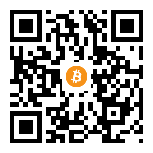 bitcoin:1BWDXiTSUWW6eChEz67riEjMbWMvoR5HA2 black Bitcoin QR code
