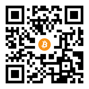 bitcoin:1BWMWsDYbM4gSeitmmVTv3WVFcxhMtbsKp black Bitcoin QR code