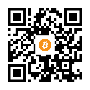 bitcoin:1BWVACuE35K78EcLZD24LrBv4TbGSqKJvA black Bitcoin QR code