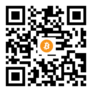 bitcoin:1BWc2Ya4Pweda6g9z4K9zBUdnPeFj2DpB6 black Bitcoin QR code