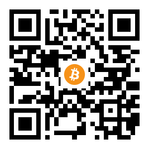 bitcoin:1BWd2fjHywZomu7Cnr2Sh9C3cokUP1RNAt black Bitcoin QR code
