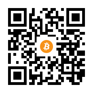 bitcoin:1BWzrcNumUodXxX2VLv9T3gXTA3qyAX5zB black Bitcoin QR code
