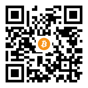 bitcoin:1BXGC1e5Ayy4bGmEJQAt6B43aGsgd679UG black Bitcoin QR code