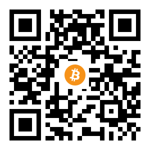 bitcoin:1BXmcD5gPevReP5g812RR5ZAUH5R38vh51 black Bitcoin QR code