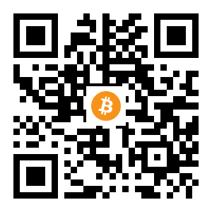 bitcoin:1BXyJc6BVuTFnHQCcjiWX2xmCPNVfaSZeb black Bitcoin QR code