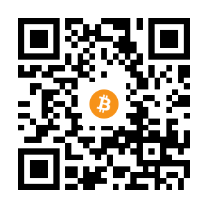 bitcoin:1BYd7xBUZcMNbbM6SYGHSrFLhZ3EVw43Ur black Bitcoin QR code