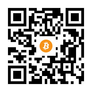 bitcoin:1BYwKrVkqTmxS7KTasd6z2nrrRoxeA6mJa black Bitcoin QR code