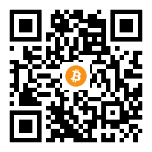 bitcoin:1BZb75psw9MqvLcV7RMMtwhbc2UdjqLRG4 black Bitcoin QR code