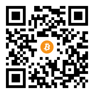 bitcoin:1BZetprUi5rCxN4vcuhBVngMMwxHhTayXD black Bitcoin QR code