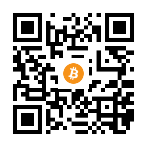 bitcoin:1BZhWeqdfH8UAxFstaanvs6eZi2H2Ge8kR black Bitcoin QR code