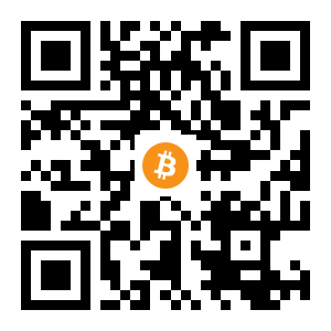 bitcoin:1BZyXreWe65aEur6kFeZ8k1rFwHeYYkpuU black Bitcoin QR code