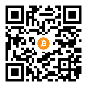 bitcoin:1Ba8PjAoPb4GkiB6yRpPZWBogdKhDA7jZd black Bitcoin QR code