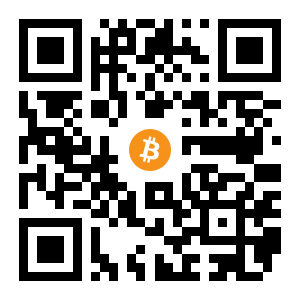 bitcoin:1BaH3i8nDKYexhD7dcHn8487zFBuyY5iEC black Bitcoin QR code