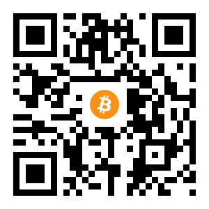 bitcoin:1BbYiVyWShbtQF4CZ9uvw3a7JFZqvGiK9E black Bitcoin QR code