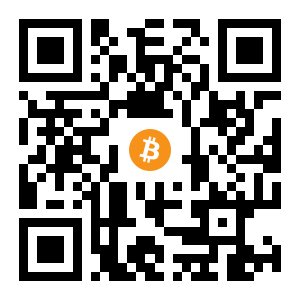bitcoin:1BcYYHkhKWjUAwDmbtUv2E8cSMvTMoK8Md black Bitcoin QR code