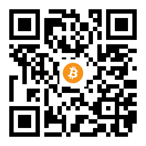 bitcoin:1BcdSVggfUkzhSN65LCBtTEvKaXYZ9guyk black Bitcoin QR code