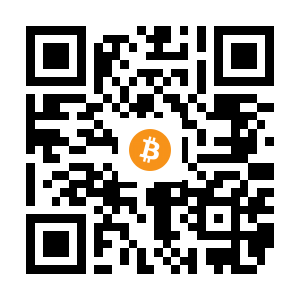 bitcoin:1BdAyvxkTVLRMED3hHr1vnuUdh81LFzdyB black Bitcoin QR code