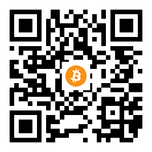 bitcoin:1BgMjxEJTyJLj7TdV4CbkSeEyk3kao7kzQ black Bitcoin QR code