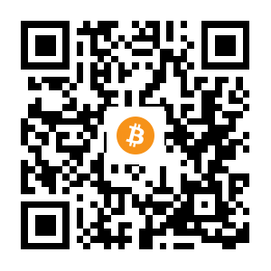bitcoin:1BhFwSxCZ3mEyGH7U4mSTFBR5aVoCCDtNT black Bitcoin QR code