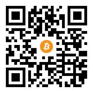 bitcoin:1BhG4bgRQWrRex1shnDfrLe1gAYWySCLRt black Bitcoin QR code