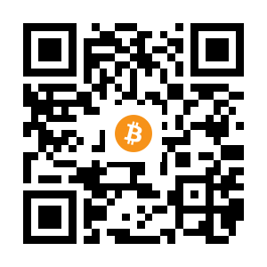 bitcoin:1BhJXpAYZaNPy6Q6ZFhW4rcH82kA93YMoX black Bitcoin QR code