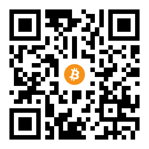 bitcoin:1BhcQkLWTR4TKX6yiXfYZuRLiiJZYkxExi black Bitcoin QR code