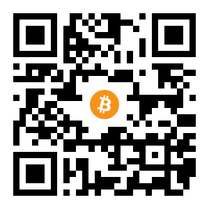 bitcoin:1BhmUhFx5X5jABSTKG64p97upanuRb8dip black Bitcoin QR code