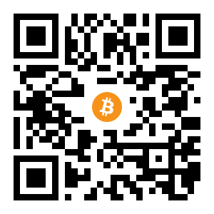 bitcoin:1Bi4aBA1Sh3GhyKzCgc3ZPNpSfnF2Tfq4K black Bitcoin QR code