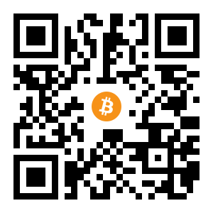 bitcoin:1Bi9TpjLH8t18uqXNTU16NdeePhQBUWpu3 black Bitcoin QR code