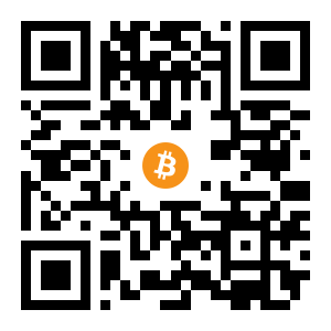 bitcoin:1BiFB7bj66PxuvXfUu6NKVYqtsoLVox186 black Bitcoin QR code