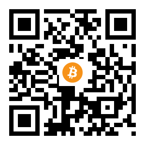 bitcoin:1BiP1H2BCcG2F5Fna3vmLBmkBmDUk7vxNj black Bitcoin QR code