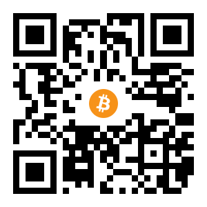 bitcoin:1BivnexFfGXrkUkiW5n4MbgGxxNrCQJ6Cm black Bitcoin QR code