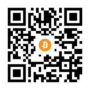 bitcoin:1BjepbtWX7A6B1Za6M4337KdT2gTmVvMqM black Bitcoin QR code