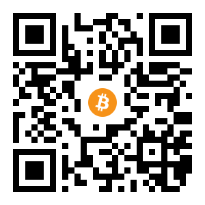 bitcoin:1BkfrDR3RB6MqhRNpCKFGave5Tv8FQE9rd black Bitcoin QR code
