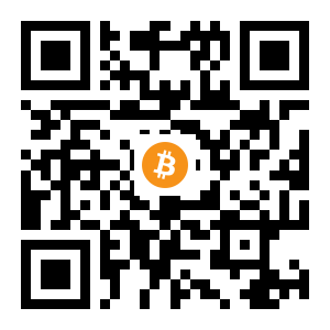 bitcoin:1Bkx5MH95Ncnzw78GbfqmRpw8kdsT5CWrX black Bitcoin QR code