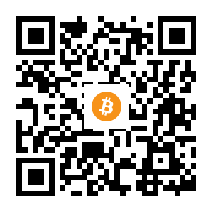 bitcoin:1BmSLpT7cctKUwLRzrXuuUMd8zQu1B5UP2 black Bitcoin QR code